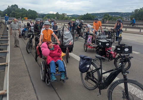 Radwanderfahrt der Radspezialmodelle auf der HTS (Foto: Jörg Willems)